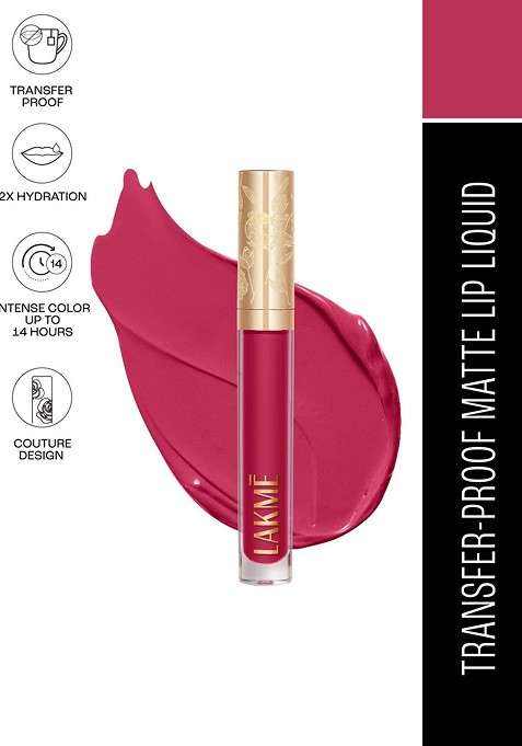 Lakme Rouge Bloom Hydrating Waterproof Matte Liquid Lipstick 3 5Ml Orchid Oomph 203
