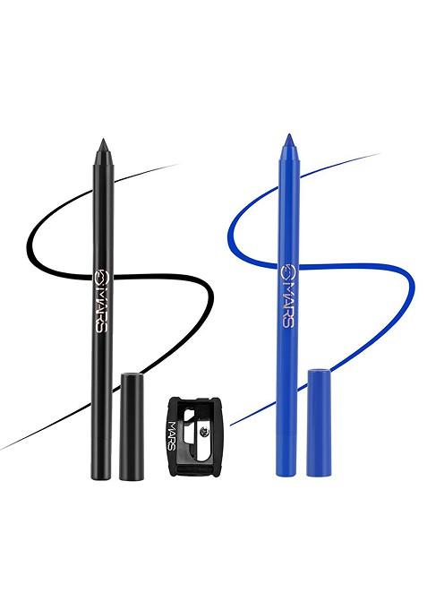 Mars 2Pcs Won'T Smudge Budge With Free Sharpner 1 4Geach Velourblack High Tide Blue