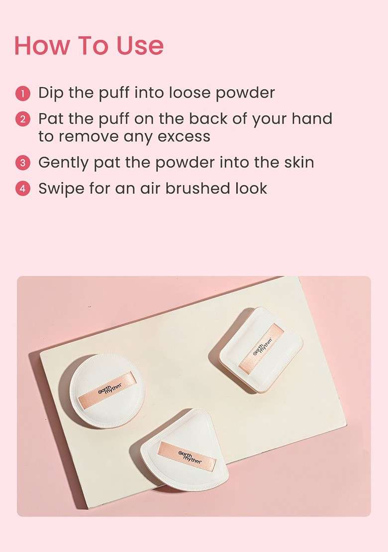 Earth Rhythm Makeup Circle Puff - Indya