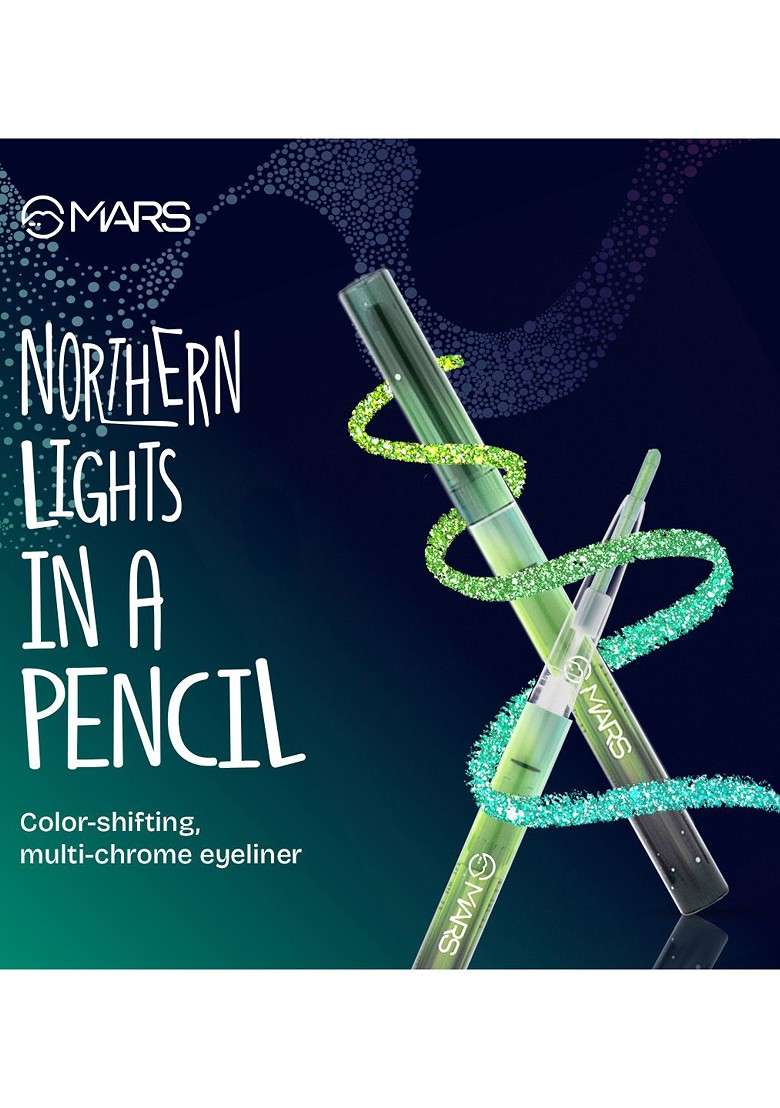 Mars Northern Lights In A Pencil Waterproof Retractable Eyeliner Tundra Teal 03 - Indya
