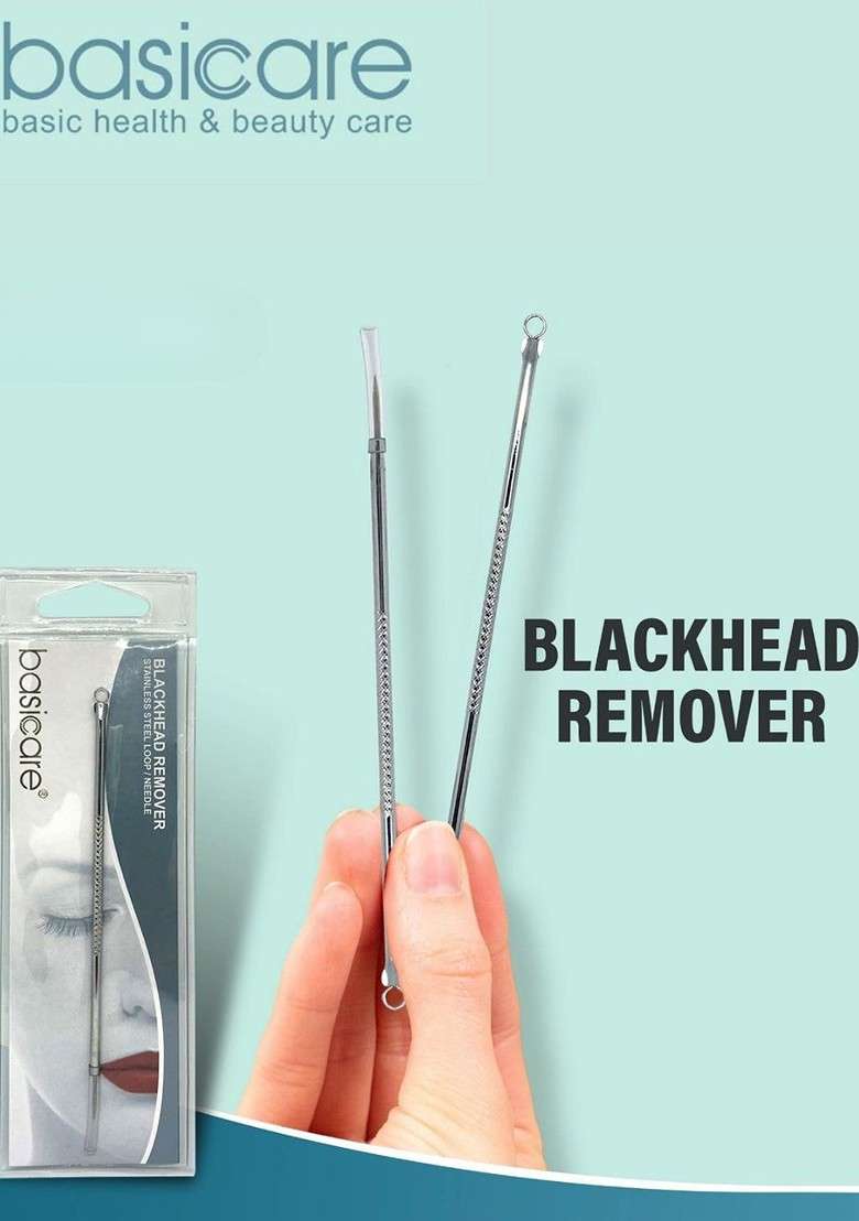 Basicare Set Of 2 Pimple Blackhead Remover Tool Slant Tweezers - Indya