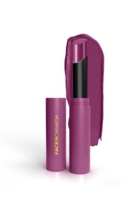 Faces Canada 8Hr Long Stay 3 In 1 Primer Infused Matte Lipstick Haute Plum 08