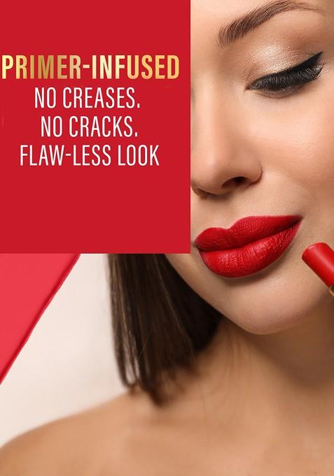 Faces Canada 8Hr Long Stay 3 In 1 Primer Infused Matte Lipstick Haute Plum 08