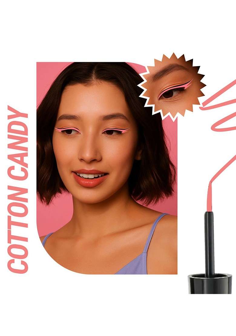 Blue Heaven 24Hr Stay Waterproof Smudge Proof Liquid Eyeliner 3Ml Cotton Candy - Indya