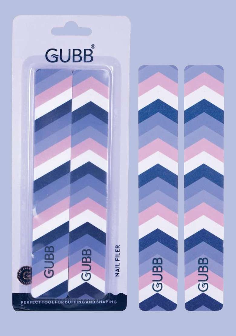 Gubb Set Of 2 Blue And White Nail Filers - Indya