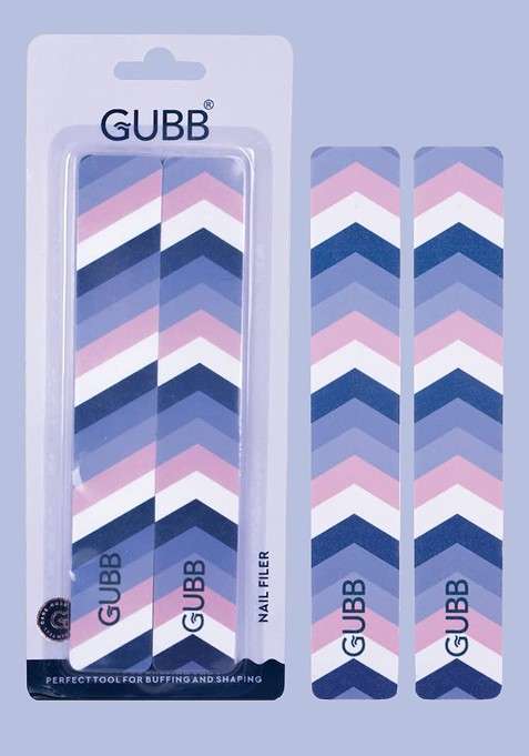 Gubb Set Of 2 Blue And White Nail Filers
