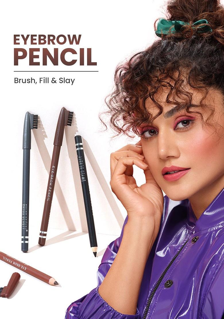 Swiss Beauty Long Lasting Water Resistant Eyebrow Pencil 1 5G Black 101
