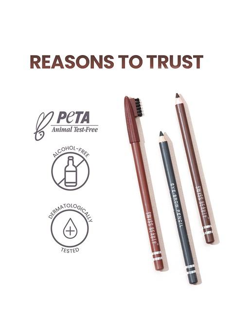 Swiss Beauty Long Lasting Water Resistant Eyebrow Pencil 1 5G Black 101