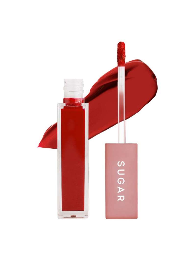 Sugar Mettle Liquid Lipstick 04 Sirius Cherry Red 7 Ml - Indya