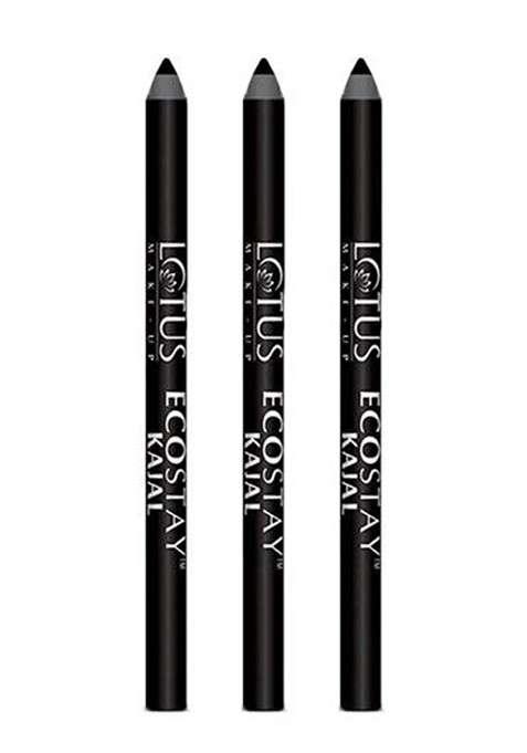 Lotus Make Up Set Of 3 Ecostay Waterproof Kajal 1 2G Each