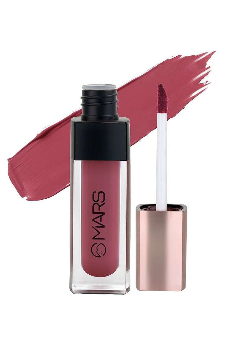 Mars Popstar Non Transfer Long Lasting Matte Liquid Lipstick 6Ml Glory 19 - Indya