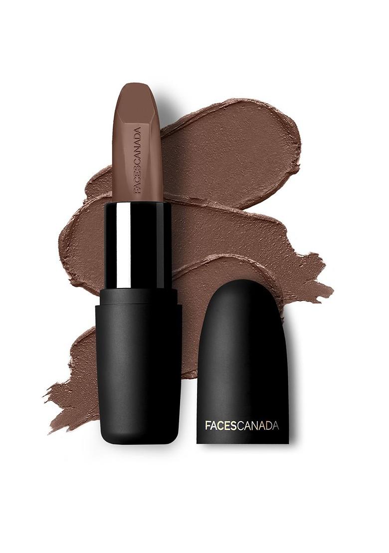 Faces Canada Weightless Matte Finish Hydrating Lipstick With Almond Oil Pretty Sepia 08