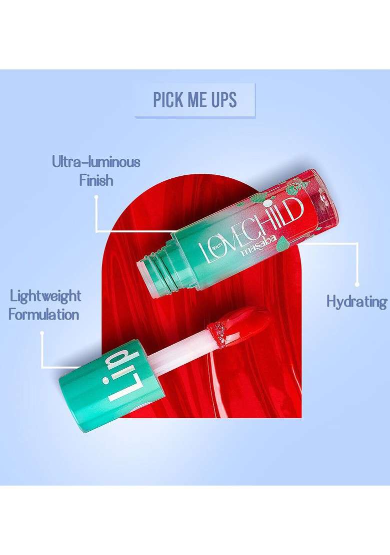 Lovechild Masaba Lip Gelato Tinted Oil With Shea Butter 5Ml Guava Glitz - Indya