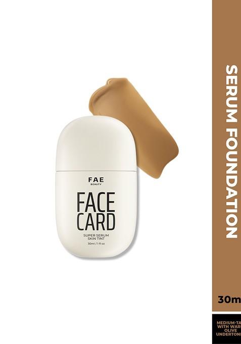 Fae Beauty Face Card Super Serum Skin Tint Foundation 30 Ml 50O Warm Olive