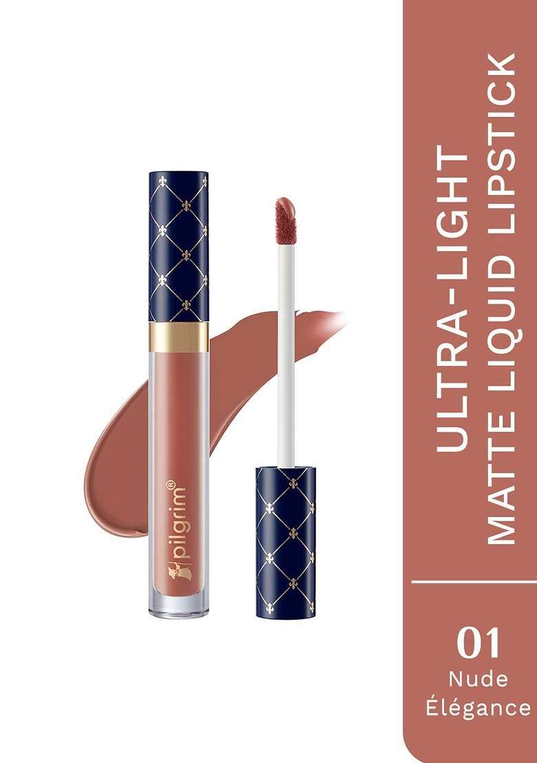 Pilgrim Oh So Crme Ultra Light Matte Liquid Lipstick 3 5 Ml Nude Lgance 01 - Indya