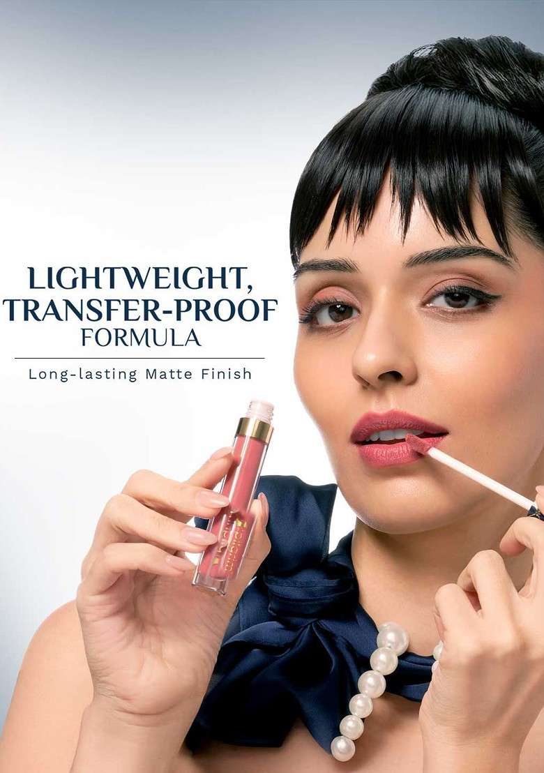 Pilgrim Oh So Crme Ultra Light Matte Liquid Lipstick 3 5 Ml Nude Lgance 01 - Indya