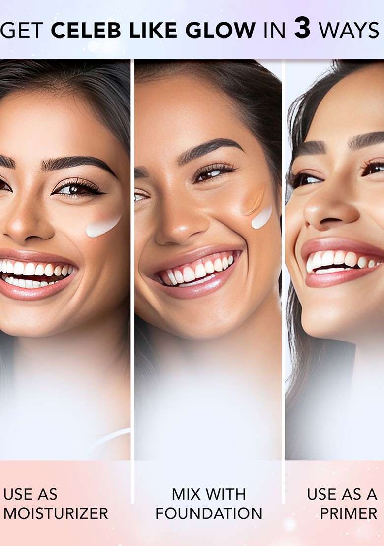 Faces Canada Celeb Glow Kit Strobe Cream 30 Ml All Day Hydra Matte Foundation 18 - Indya