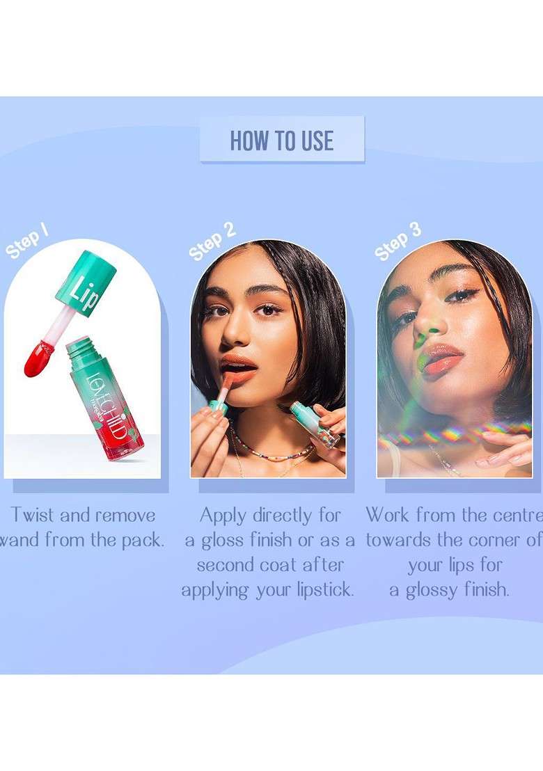 Lovechild Masaba Lip Gelato Tinted Oil With Vitamin E 5 Ml Spicy Berry - Indya