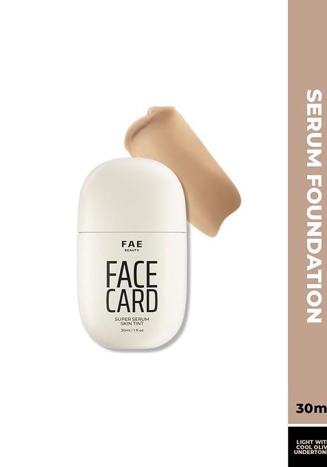 Fae Beauty Face Card Super Serum Skin Tint Foundation 30 Ml 21O Cool Olive