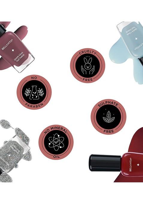 Bella Vita Organic Quick Glam Long Lasting Nail Polish 10 Ml Shade Second Skin