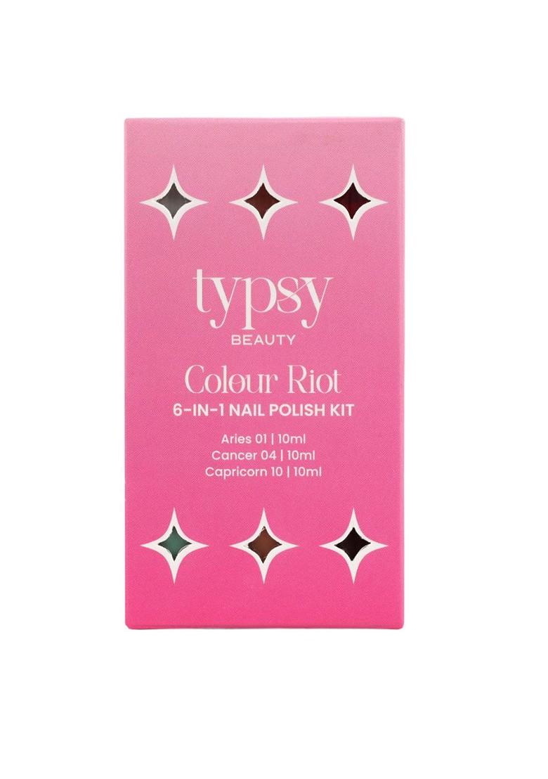 Typsy Beauty Colour Riot 6 In 1 Nail Polish Kit 10Ml Each 01 04 10