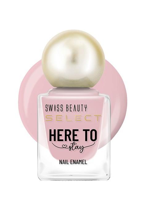 Swiss Beauty Here To Stay Waterproof Nail Enamel 12Ml Milk Tea 2
