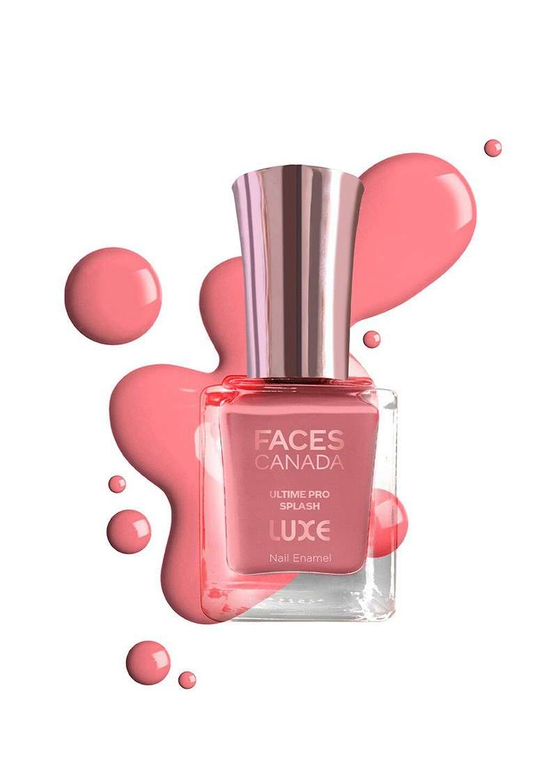 Faces Canada Ultime Pro Splash Luxe Quick Dry Nail Enamel 12Ml Salmon L07 - Indya
