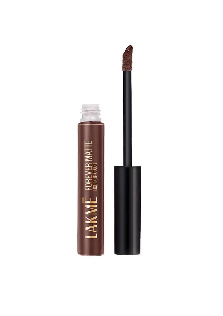 Lakme Forever Matte Lightweight Transferproof 16H Liquid Lipstick 5 6Ml Brown Espresso - Indya