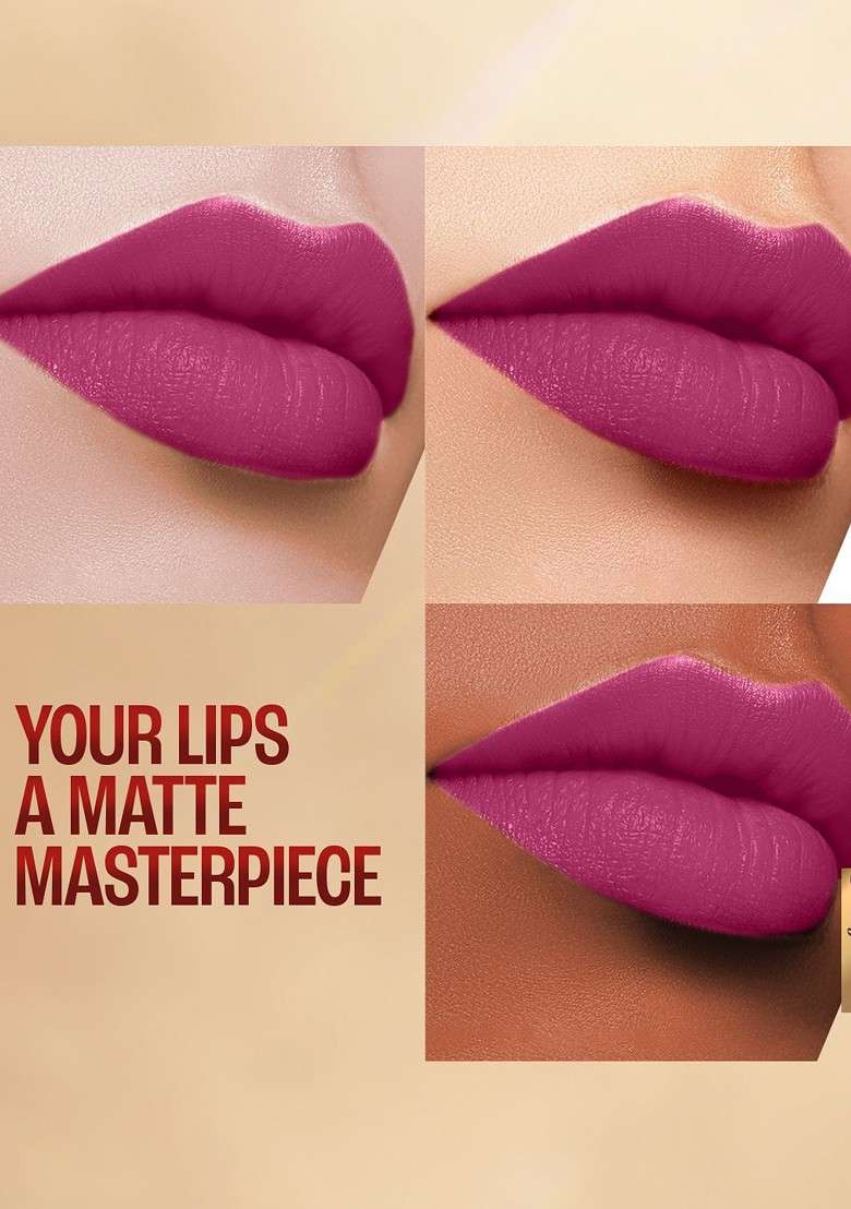 Lakme 9To5 Powerplay Priming Matte Lipstick With Vit E Lasts 16Hr 3 6G Plum Pick - Indya