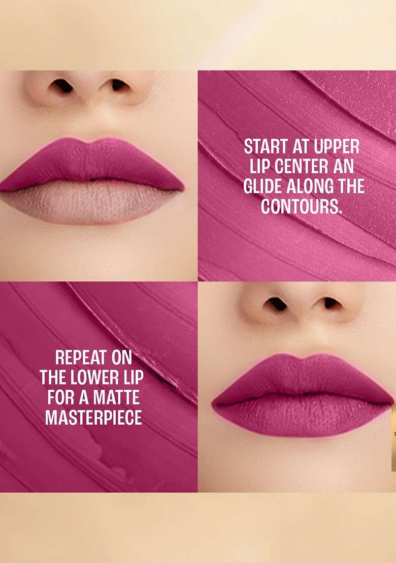 Lakme 9To5 Powerplay Priming Matte Lipstick With Vit E Lasts 16Hr 3 6G Plum Pick - Indya