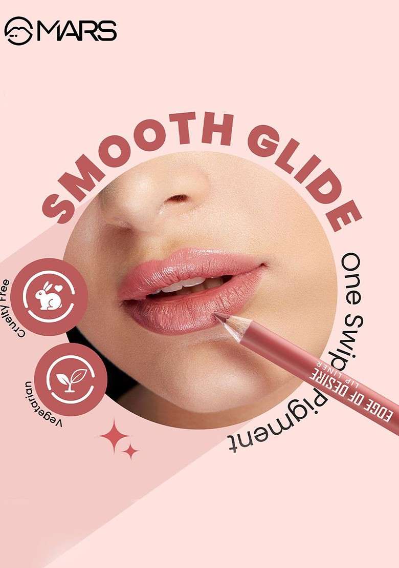 Mars Set Of 10 Long Lasting Lip Liner 1 4G Each B Lp05B - Indya