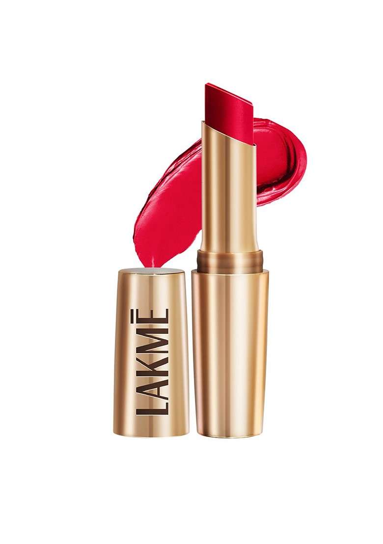 Lakme 9To5 Powerplay Priming Matte Lipstick With Vit E Lasts 16Hr 3 6G Red Coat - Indya