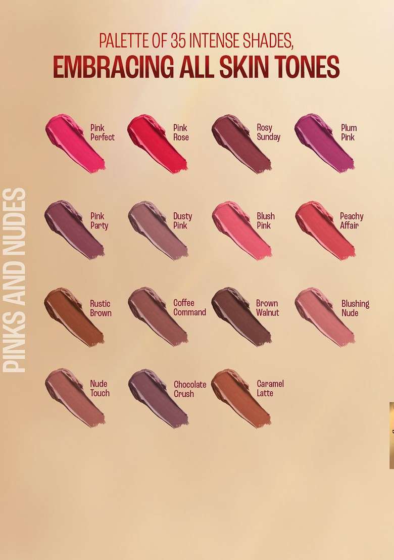 Lakme 9To5 Powerplay Priming Matte Lipstick With Vit E Lasts 16Hr 3 6G Red Coat - Indya