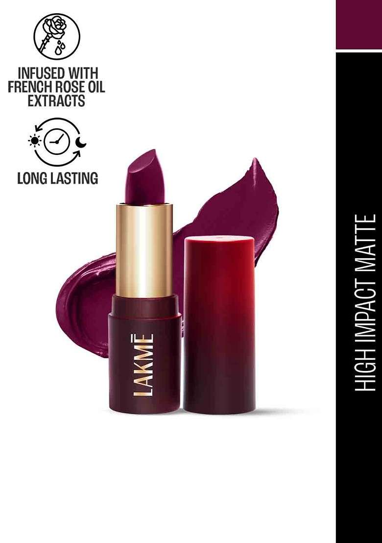 Lakme Cushion Matte Lipstick Purple Diamond Cm5 - Indya