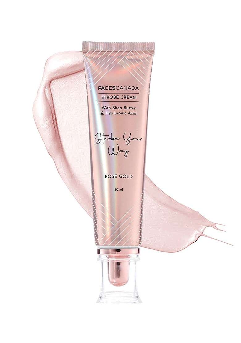 Faces Canada Strobe Your Way Cream With Shea Butter Ha 30 Ml Rose Gold - Indya