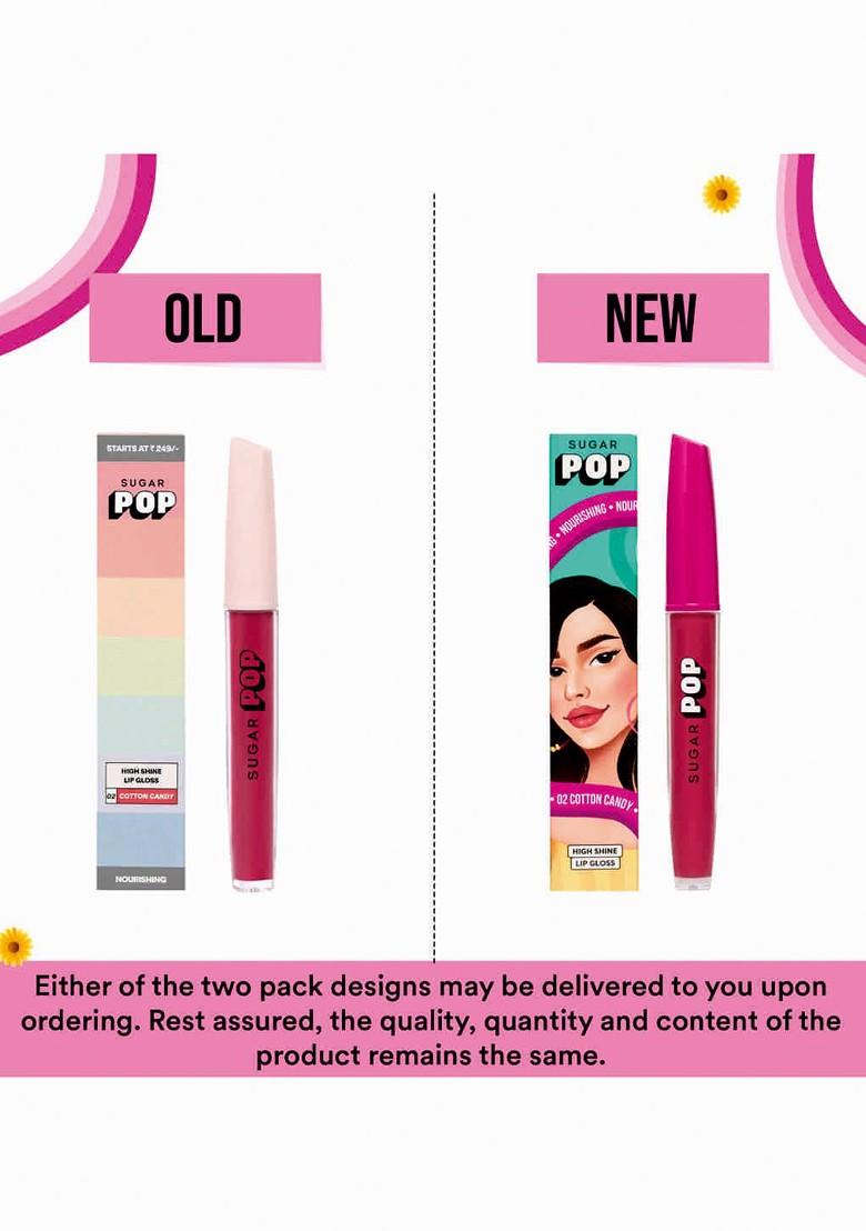 Sugar Pop High Shine Lip Gloss Enriched With Vitamin E 3 5 Ml Cotton Candy 02