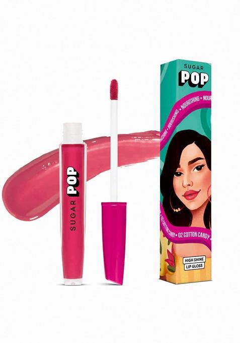 Sugar Pop High Shine Lip Gloss Enriched With Vitamin E 3 5 Ml Cotton Candy 02
