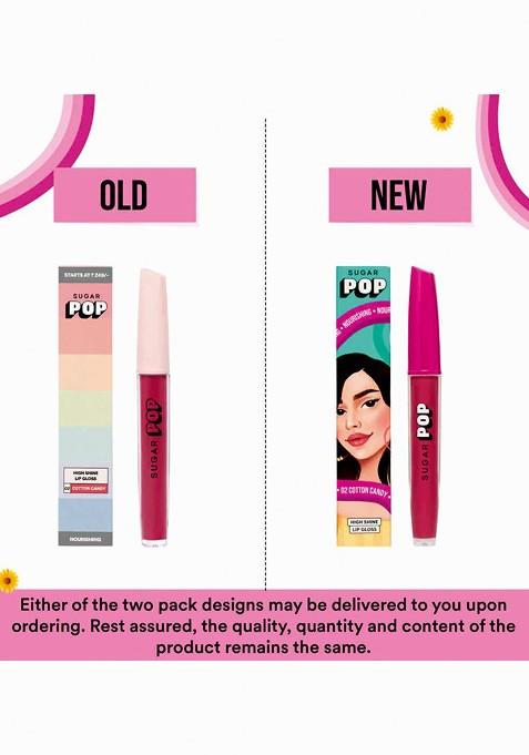 Sugar Pop High Shine Lip Gloss Enriched With Vitamin E 3 5 Ml Cotton Candy 02