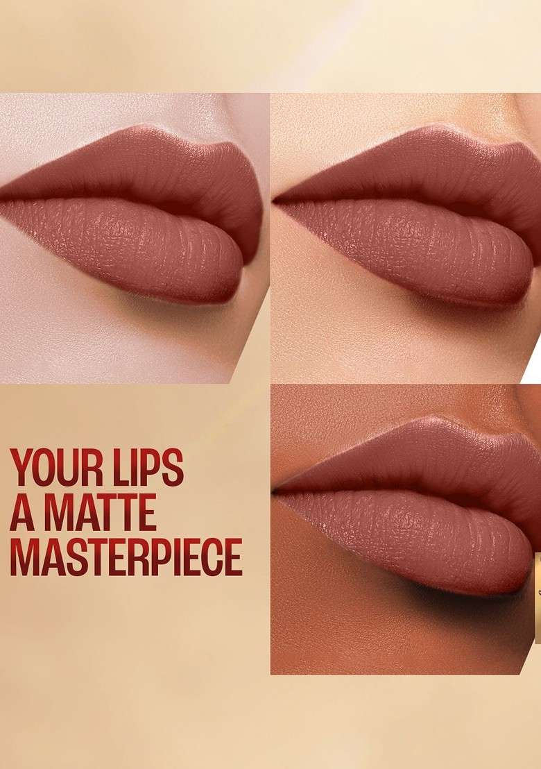 Lakme 9To5 Powerplay Priming Matte Lipstick With Vit E Lasts 16Hr 3 6G Nude Touch - Indya