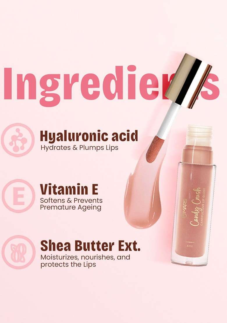 Mars Women Pink Lip Gloss 4Ml 05 Jelly Bean - Indya