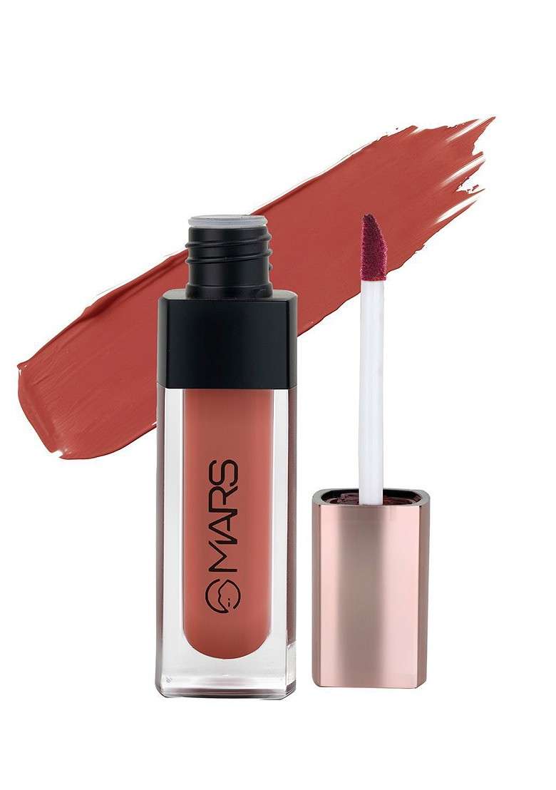 Mars Popstar Non Transfer Long Lasting Matte Liquid Lipstick 6Ml Best Shot 23 - Indya