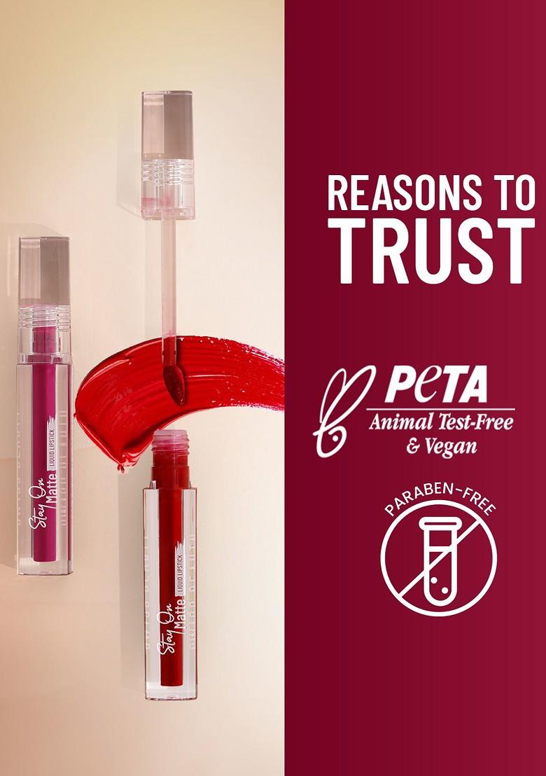 Swiss Beauty Stay On Matte Liquid Lipstick 2G Love Pink