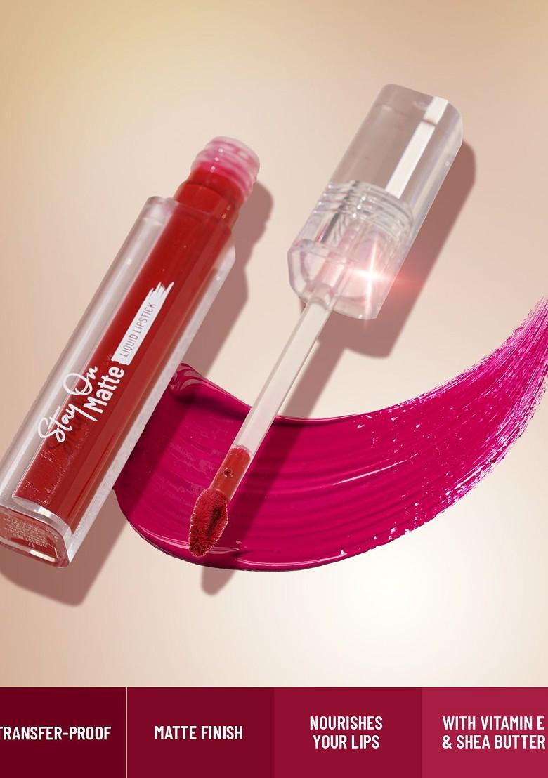 Swiss Beauty Stay On Matte Liquid Lipstick 2G Love Pink
