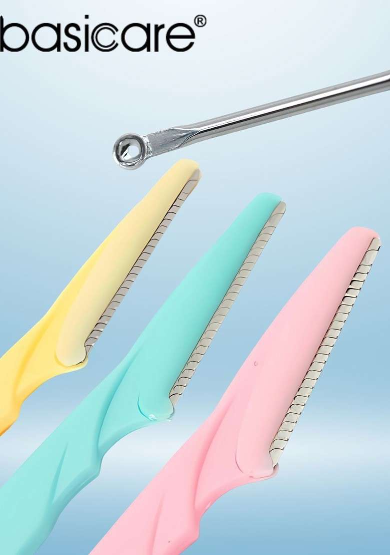Basicare Set Of 4 Eyebrow Razor Black Head Remover - Indya