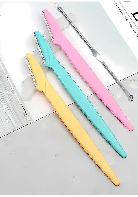 Basicare Set Of 4 Eyebrow Razor Black Head Remover