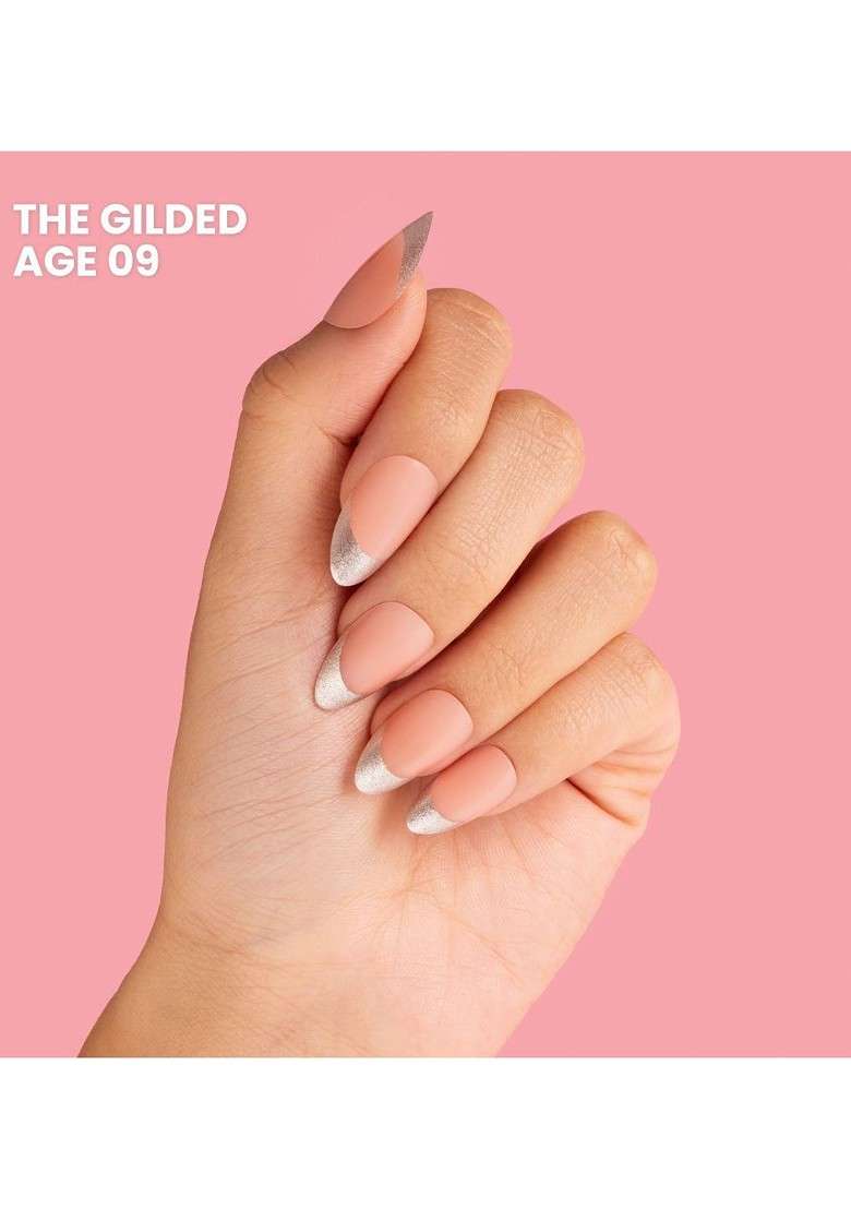 Typsy Beauty Set Of 24 Press Play Instant Luxury On Nails Kit The Gilded Age 09 - Indya