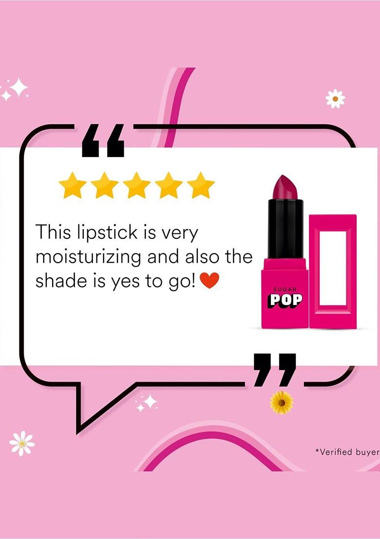 Sugar Pop Satin Matte Long Lasting Lipstick With Vitamin E Jojoba Oil 3 G Tulip 03