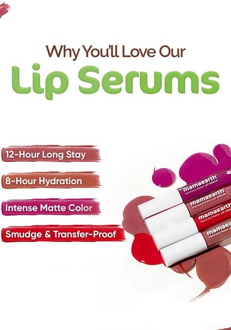 Mamaearth Naturally Matte Lip Serum With Liquid Lipstick 3Ml