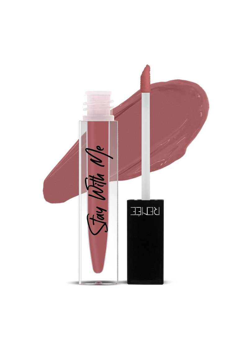 Renee Stay With Me Matte Vegan Lip Colour 5 Ml Desire For Brown - Indya