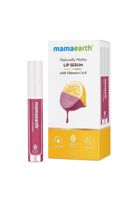 Mamaearth Pink Naturally Matte Liquid Lipstick With Vitamin C E 3Ml